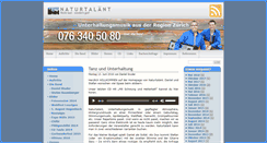 Desktop Screenshot of naturtalaent.ch