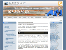 Tablet Screenshot of naturtalaent.ch